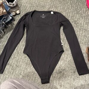 Adidas Gray Long Sleeve Fitted Bodysuit
